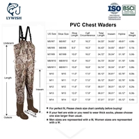 Vente en gros OEM : Waders de chasse en PVC camouflage pour hommes, isolés et imperméables, avec bottes intégrées, pour la chasse au canard et aux oiseaux aquatiques