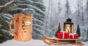 Copper Moscow Mule <b>Mug</b> - 16 Oz Capacity - 100% (Hammered) - Product Image 3