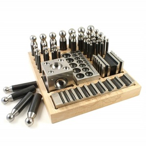 41 Piece Doming Block and Punch Set Complete Dapping Block Set with Steel Dapping Punches, Doming Punch <b>Tools</b> & Wooden Base - Product Image 2