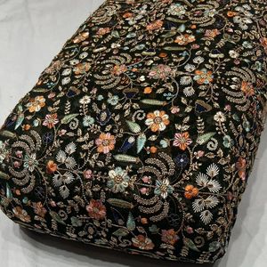 ผ้ากำมะหยี่แจ็คการ์ดพรีเมียมพร้อมงานปักเลื่อมสำหรับงานฝีมือ ชุดแต่งงาน ชุดราตรี และเครื่องแต่งกายหรูหรา - Product Image 6