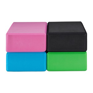 Bloques de yoga de espuma EVA de alta densidad, bloque de soporte rectangular para práctica de yoga, color rosa, morado y azul - Product Image 6