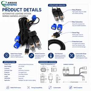 Conjunto de Cableado Eléctrico Automotriz Personalizado para Sistema de Iluminación de Lámparas - Product Image 3