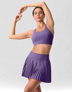 Jupes mini XS 100 % coton de haute qualité pour femmes, respirantes, décontractées, streetwear, logo personnalisé, confortables, imprimées, sequins naturels - Product Image 4