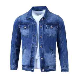 แจ็คเก็ตยีนส์ผู้ชายดีไซน์ใหม่ปี 2026 แบบสั่งทำพิเศษ แจ็คเก็ตผ้าเดนิมกันลมและกันน้ำ ผ้าแคนวาส 100% ผ้าฝ้าย - Product Image 6