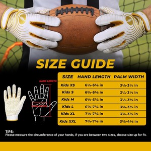 Gants de football de qualité supérieure - Solid Stealth 6.0 Boost Plus avec technologie adhérente - Gants de football pour adultes et jeunes pour terrain large - Product Image 5