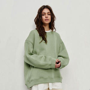 Sweat-shirt à capuche unisexe surdimensionné en molleton épais, style streetwear, personnalisable, vierge, pour hommes et femmes, vente en gros - Product Image 2