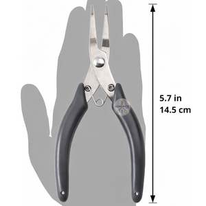 LUMINEX IMPEX <b>Bent</b> <b>Nose</b> <b>Pliers</b> Fine Non-Serrated Tips Jewelry Making Beading Crafting Jewelry Plating Lightweight Stainless - Product Image 4