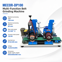 Machine à polir en acier inoxydable et en acier au carbone avec bande abrasive pour le lissage et l'ébavurage des soudures jusqu'à 100 mm