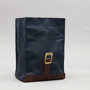 Sac isotherme portable et durable en toile cirée avec fermeture éclair, sac fourre-tout étanche pour repas de voyage LCLB-0025 - Product Image 4