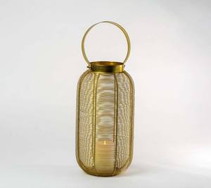 Faroles Metálicos Cuadrados Grandes de Lujo, Hechos a Mano, con Diseños Decorativos para Mesa, Jardín, Pared, Negros y Altos, Ideales para Navidad - Product Image 1