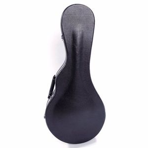 F Style Microgroove Pattern Leather Wood Mandolin Case Black Micro Instrument Bags and Protection Model 15658038 - Product Image 2