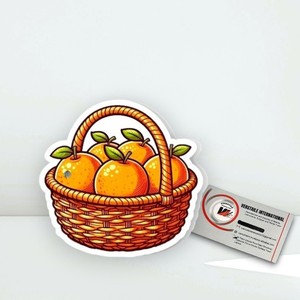 Plateau à cils magnétique carré en acrylique, motif 'Panier d'amour' avec pommes rouges, feuilles vertes et fleurs, outil de beauté à marque privée - Product Image 6
