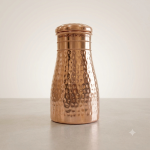 Jarra de agua de cobre martillado, recipiente portátil para bebidas. (cobre puro certificado) - Product Image 1