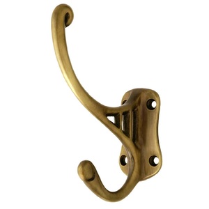 Revered Brass Wall <b>Hook</b> Designed To Assist Home Organization Through Trusted Construction And Long Lasting Performance - Product Image 4