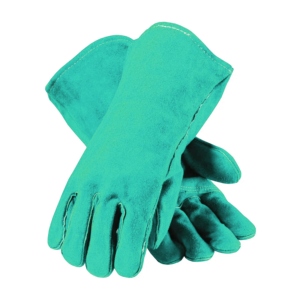 Gants de sécurité robustes en cuir de vachette pleine fleur pour la construction, la lutte contre les incendies, le soudage, l'industrie, le barbecue, avec doublure en coton pour le barbecue - Product Image 4