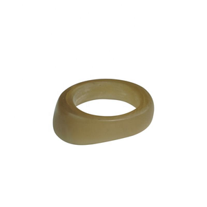 Bague traditionnelle Alibow faite à la main en corne de bœuf transparente, bague durable pour chevalier, artisanat naturel - Product Image 4