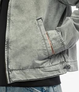 OEM ropa personalizada del fabricante de alta calidad de algodón con cremallera desgaste Hip Hop chaqueta para los hombres - Product Image 4