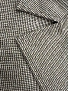 Manteau en laine croisé pour homme, à revers crantés, long, épais, à manches classiques, en tissu tissé, gris - Product Image 5