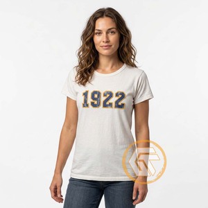 เสื้อยืดชมรมนักศึกษาหญิง GREEK TREASURES Sigma Gamma Rho ขายส่ง ผ้าฝ้าย 100% คอกลม ปักลาย ระบายอากาศได้ดี เหมาะสำหรับฤดูร้อน สวมใส่สบาย - Product Image 4