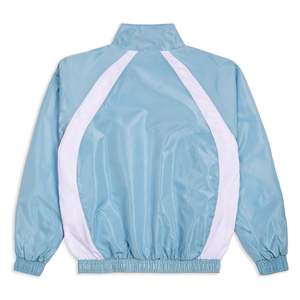 เสื้อแจ็คเก็ตแทรคสูทสีฟ้าอ่อนแบบยูนิเซ็กซ์ แต่งแถบสีขาว คอตั้ง แขนยาว ผ้าโพลีเอสเตอร์น้ำหนักเบา เหมาะสำหรับใส่ในฤดูใบไม้ผลิ - Product Image 3