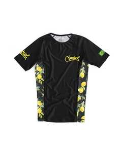 Camiseta de compresión unisex personalizada de manga corta con logo de surf para MMA/BJJ, diseño sublimado de Jiu-Jitsu, ligera y de secado rápido. - Product Image 1