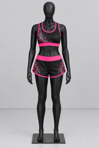 Ensemble de vêtements d'entraînement personnalisés pour cheerleading, haut court, leggings, shorts, veste de survêtement, vêtements de sport pour l'entraînement d'équipe, OEM ODM - Product Image 4