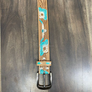 Cinturón de Cuero Estilo Occidental de Alta Calidad Hecho a Mano al por Mayor para Niñas y Niños, Cinturón con Hebilla de Diseño Personalizado para Niños - Product Image 4