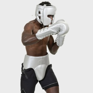 Ensemble de protection complet en cuir véritable OEM durable, confortable et respirant pour la boxe (gants, protège-tête, protège-glandes) pour tous - Product Image 6