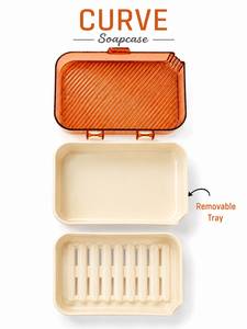 Porte-savon en plastique Reliance, style classique, durable, antidérapant, avec couvercle, plusieurs couleurs, facile à nettoyer, pour la salle de bain - Product Image 5