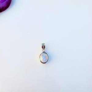 Pendentif en argent sterling avec rhodonite, bijou artisanal en pierre précieuse avec sertissage clos, cadeau élégant pour femmes et enfants - Product Image 1