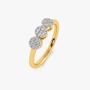 Women's Yellow Gold <b>Diamond</b> <b>Ring</b> Round Brilliant Cut D Color IGI Certified Classic Engagement Style - Product Image 1
