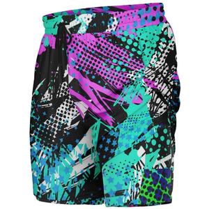 <b>Men's</b> Vibrant Abstract Print Board Shorts Quick Dry Drawstring Casual Swim <b>Trunks</b> with Pockets Mid Waist Short Length - Product Image 4