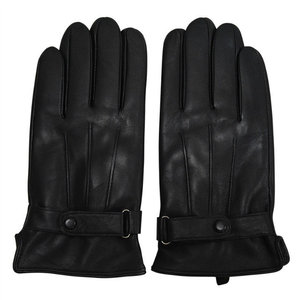 Guantes de cuero PU de alta resistencia diseñados para uso industrial y utilitario con cuero sintético resistente y protección fuerte para la palma de la mano - Product Image 2