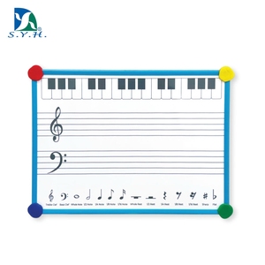 Reusable Magnetic Music Practice <b>Board</b> with Apple-Shaped Corner Covers for Music Learning - Product Image 1