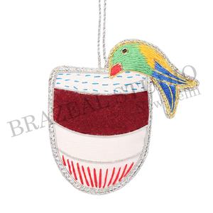 Adornos Navideños Personalizados Bordados en Terciopelo Satinado de Estudio Brazeal, Hechos a Mano y Ecológicos, con Camellos, Caballitos de Mar y Estrellas - Product Image 3