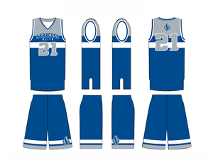 Unisexe # Maillot de basket universitaire 5 Acuff Jr. brodé, 100 % polyester, antibactérien, col en V, sans manches, coupe classique, à sequins - Product Image 3