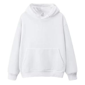 <b>Men's</b> <b>Red</b> Hooded <b>Sweatshirt</b> Oversized Cotton Knitted Casual Solid Color Pocket Design Autumn Wear - Product Image 6
