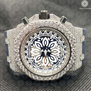 Reloj de Lujo Charm Jewells con Caja de Acero Inoxidable, Bisel Cuadrado con Diamantes, Movimiento Mecánico, Esfera de 40 mm, Cronógrafo Analógico - Product Image 1