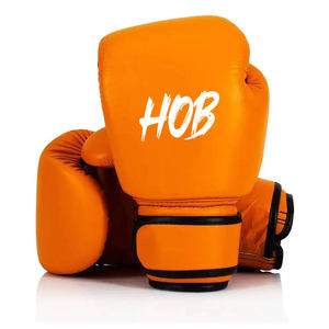 Gants d'entraînement de combat rouges imprimés pour la compétition MMA, gants de boxe en cuir PU confortables pour l'entraînement des combattants - Product Image 5