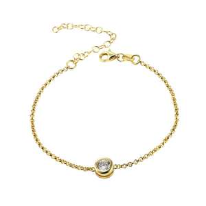 Bracelet Diamant VVS en Or 18 carats, Bracelet Tennis Diamant, Bijoux Diamant d'Inde - Meilleures Ventes - Product Image 1