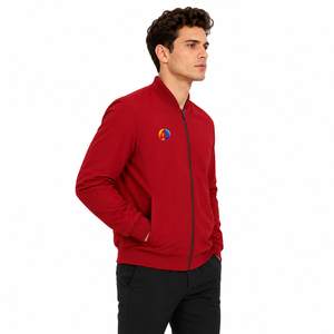 <b>smart</b> men bomber <b>jacket</b> with lightweight construction smooth fabric and comfortable fit for modern fashion and casual daily wear - Product Image 2