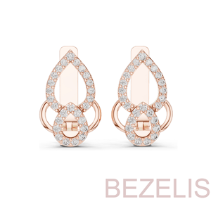 Boucles d'oreilles en diamants créés en laboratoire HPHT, coupe excellente, diamants ronds brillants, clarté VVS VS, couleur D E F, certifiées. - Product Image 2