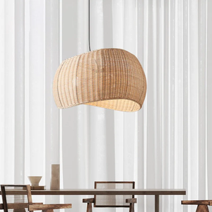 Best Quality Bamboo Rattan Hanging Lamp Handwoven <b>Light</b> <b>Fixture</b> for Hospitality Design - Product Image 6