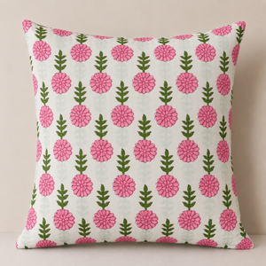 Export Quality Pure Cotton Printed Cushion Cover <b>Decorative</b> <b>Pillow</b> Case with Hidden Zipper for Sofa Couch Bed - Product Image 4