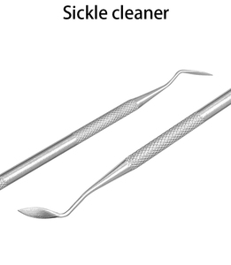 5 Pcs Metal <b>Plastic</b> Dental Examination Set Basic Dental Kit Mouth <b>Mirror</b> Probe Scraper Tweezer Teeth Hygiene Tools CE Certified - Product Image 2