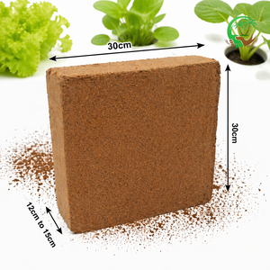 Shrink <b>Wrapped</b> <b>Palletized</b> 5Kg Cocopeat Block Low EC Buffered Coir Pith Export Grade Bulk Supplier 40HQ Container India - Product Image 3