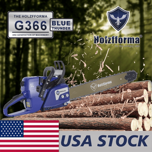 FarmerTec 59cc Blue Thunder G366 Cabezal de Motosierra a Gasolina (Solo Cabezal) con Barra Guía MS361 y Piezas de Cadena de Sierra - Product Image 1