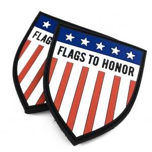 Etiquetas de goma 3D personalizadas al por mayor, de alta calidad y bajo precio, parches de PVC con logotipo en relieve y grabado. - Product Image 2