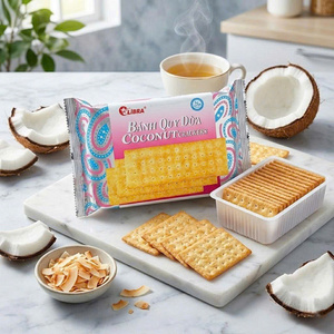 Premium Coconut Crackers Crispy Sweet Snack 160g ODM Private Label Export - Product Image 1