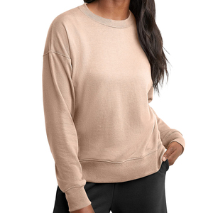 Best Selling <b>Sweatshirt</b> Casual Streetwear Drop Shoulder Figures Breathable Eco-friendly Hoodies Knitted <b>Sweatshirt</b> For Women's - Product Image 1